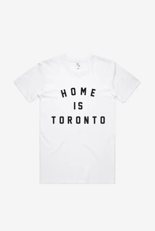 Home is Toronto Varsity T-Shirt - White sold by Peace-Collective