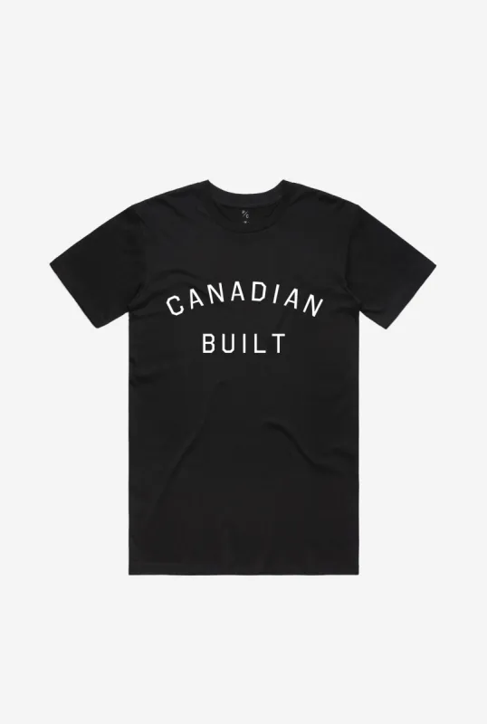 Canadian Built T-Shirt - Black sold by Peace-Collective