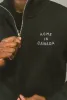Home is Canada Quarter Zip Sweater - Black sold by Peace-Collective