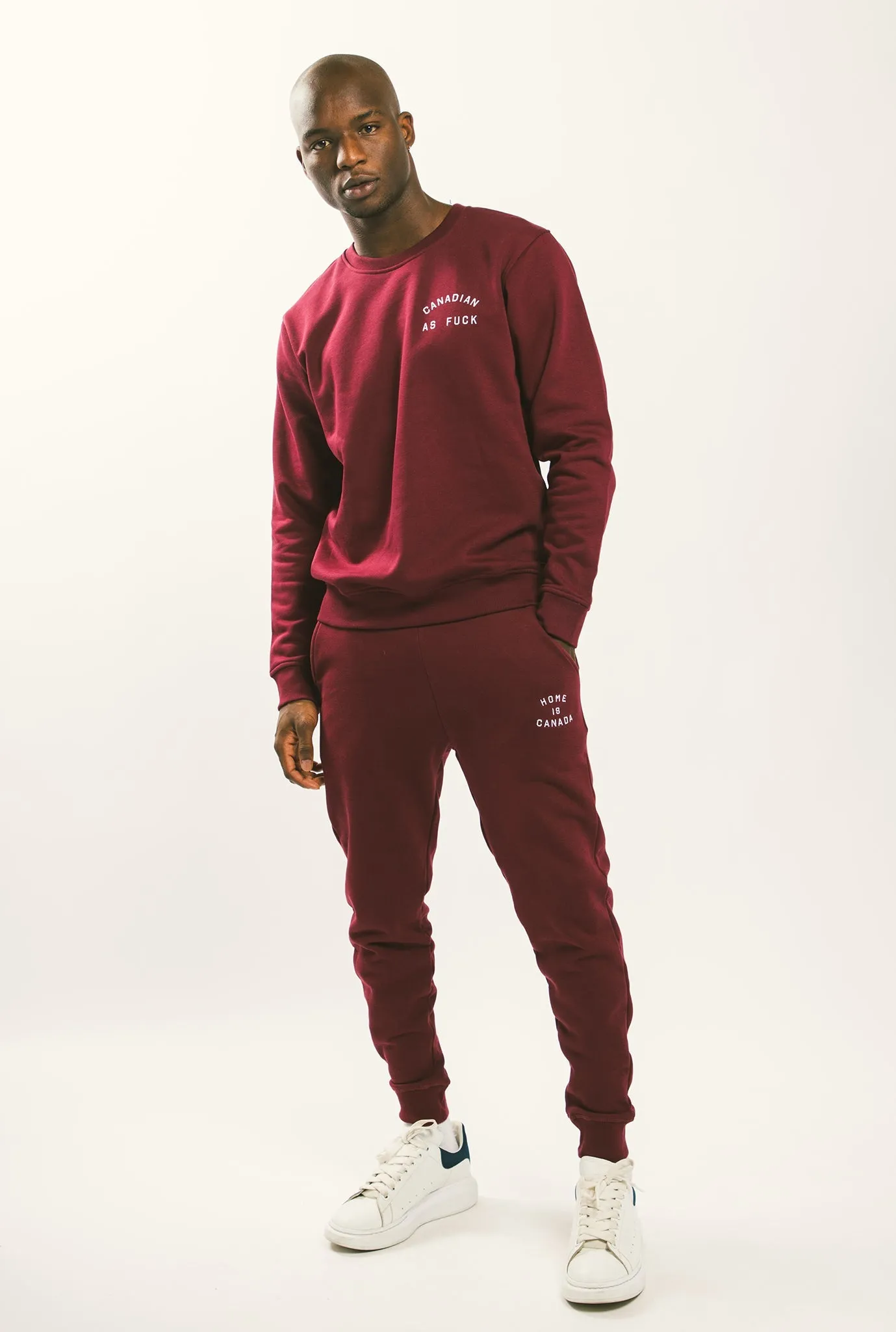 Canadian as Fuck Crewneck - Maroon sold by Peace-Collective product image thumbnail 3