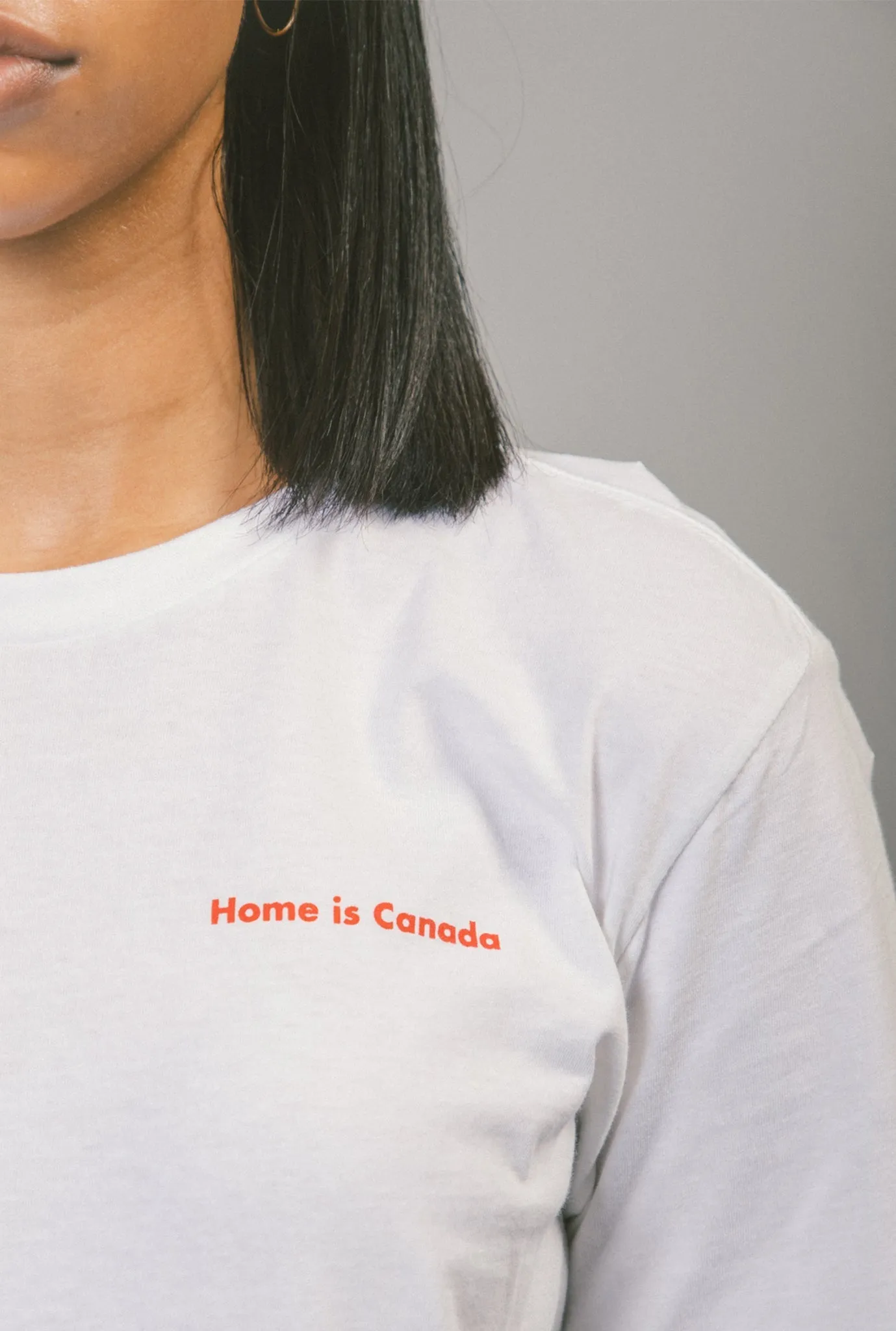 Home is Canada Logo T-Shirt - White sold by Peace-Collective product image thumbnail 4