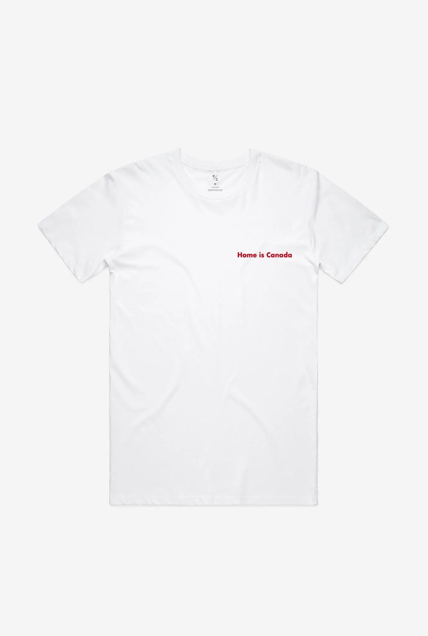 Home is Canada Logo T-Shirt - White sold by Peace-Collective