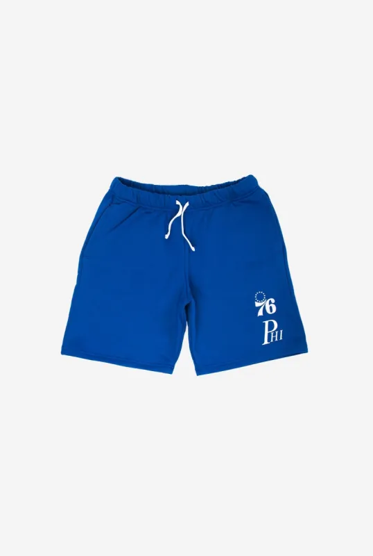 Philadelphia 76ers Premium Drawstring Shorts - Royal sold by Peace-Collective