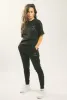 Home is Canada Crescent Cropped T-Shirt - Black sold by Peace-Collective