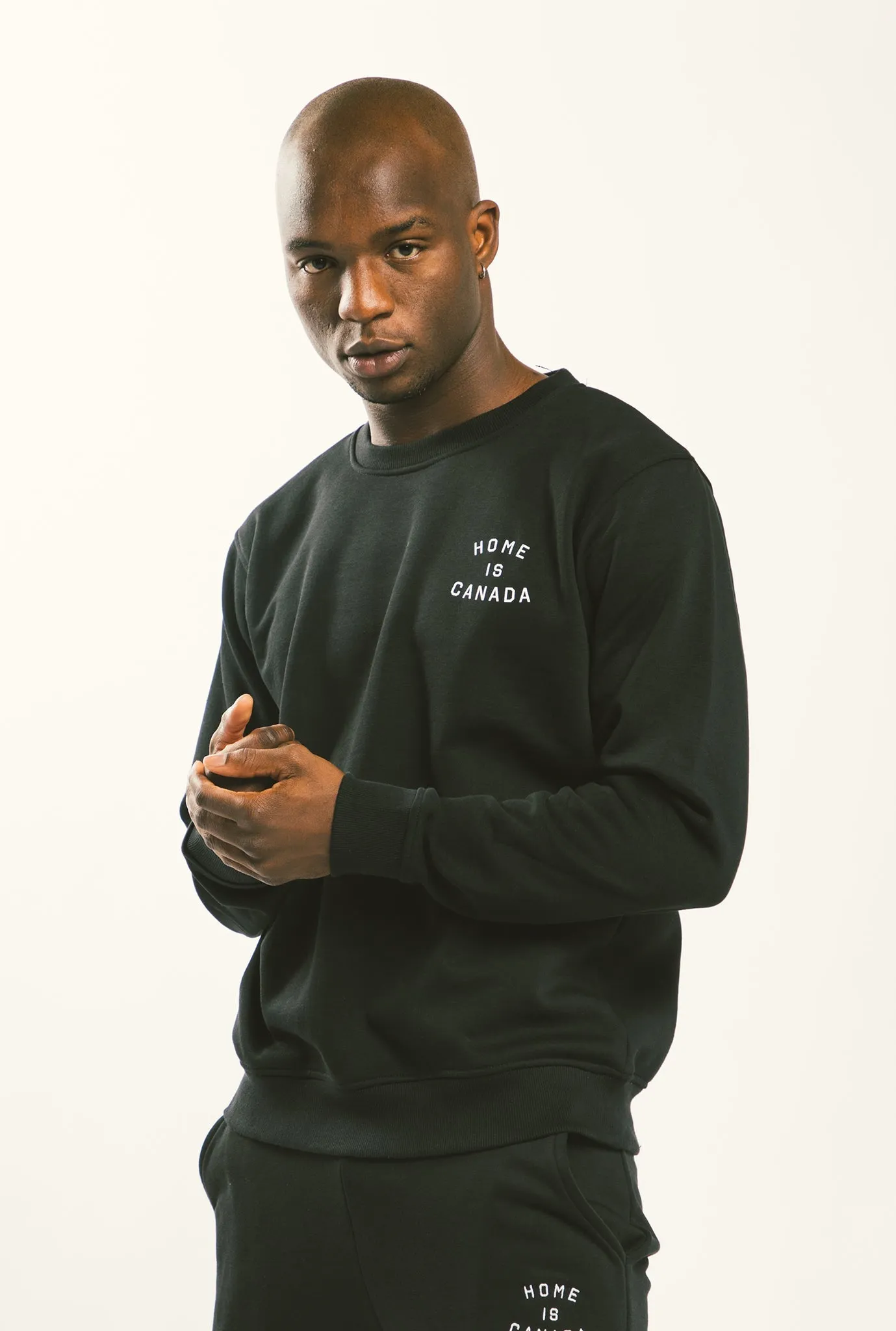 Home is Canada Crescent Crewneck - Black sold by Peace-Collective product image thumbnail 2