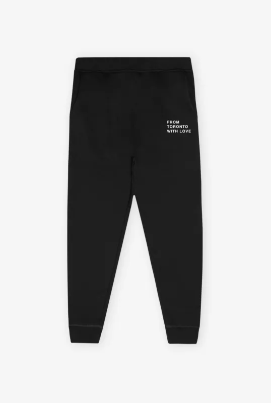 From Toronto with Love Jogger - Black sold by Peace-Collective