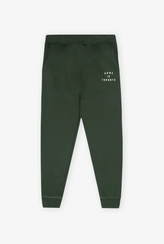Home is Toronto Jogger - Forest Green sold by Peace-Collective