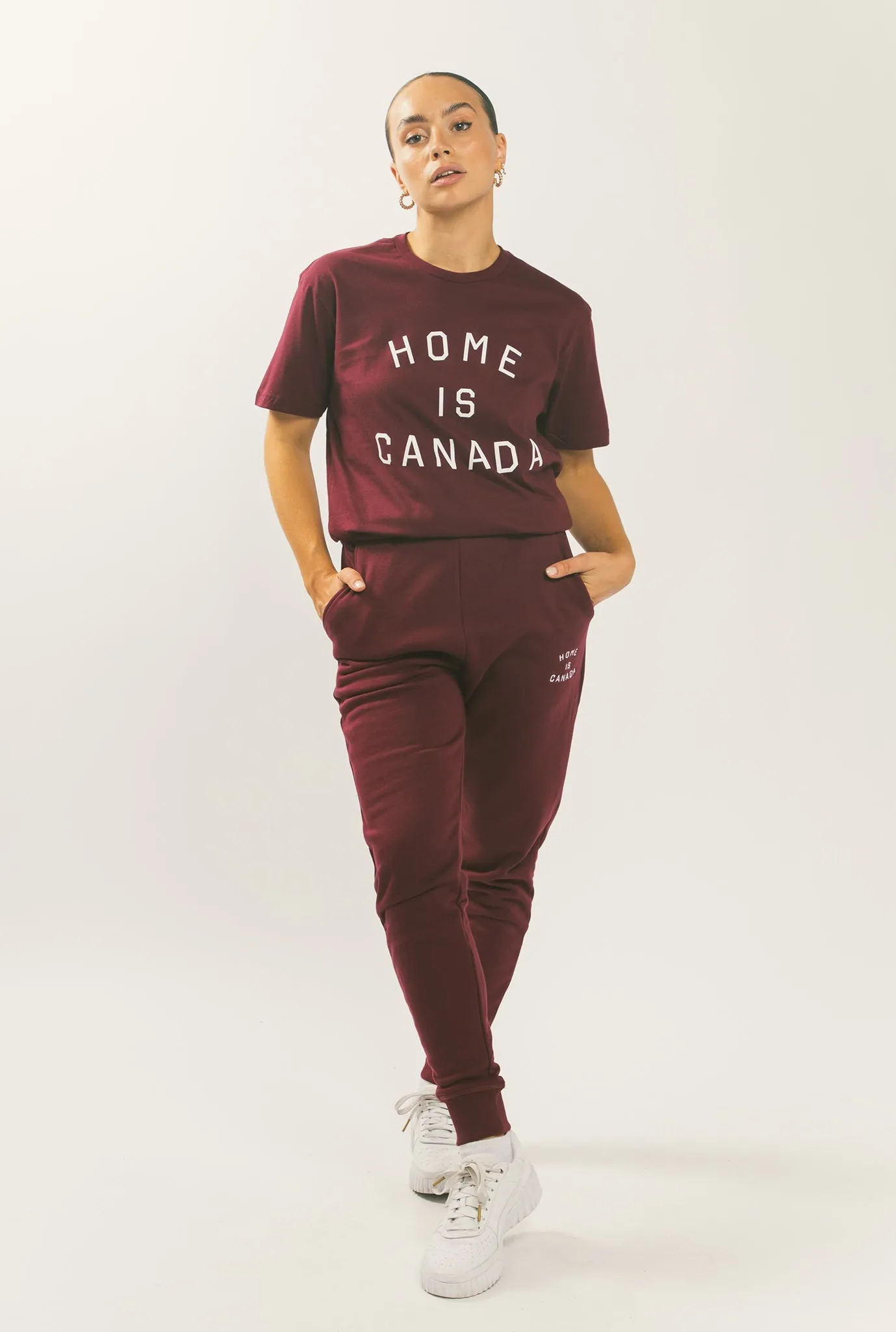 Home is Canada Jogger - Maroon sold by Peace-Collective product image thumbnail 3