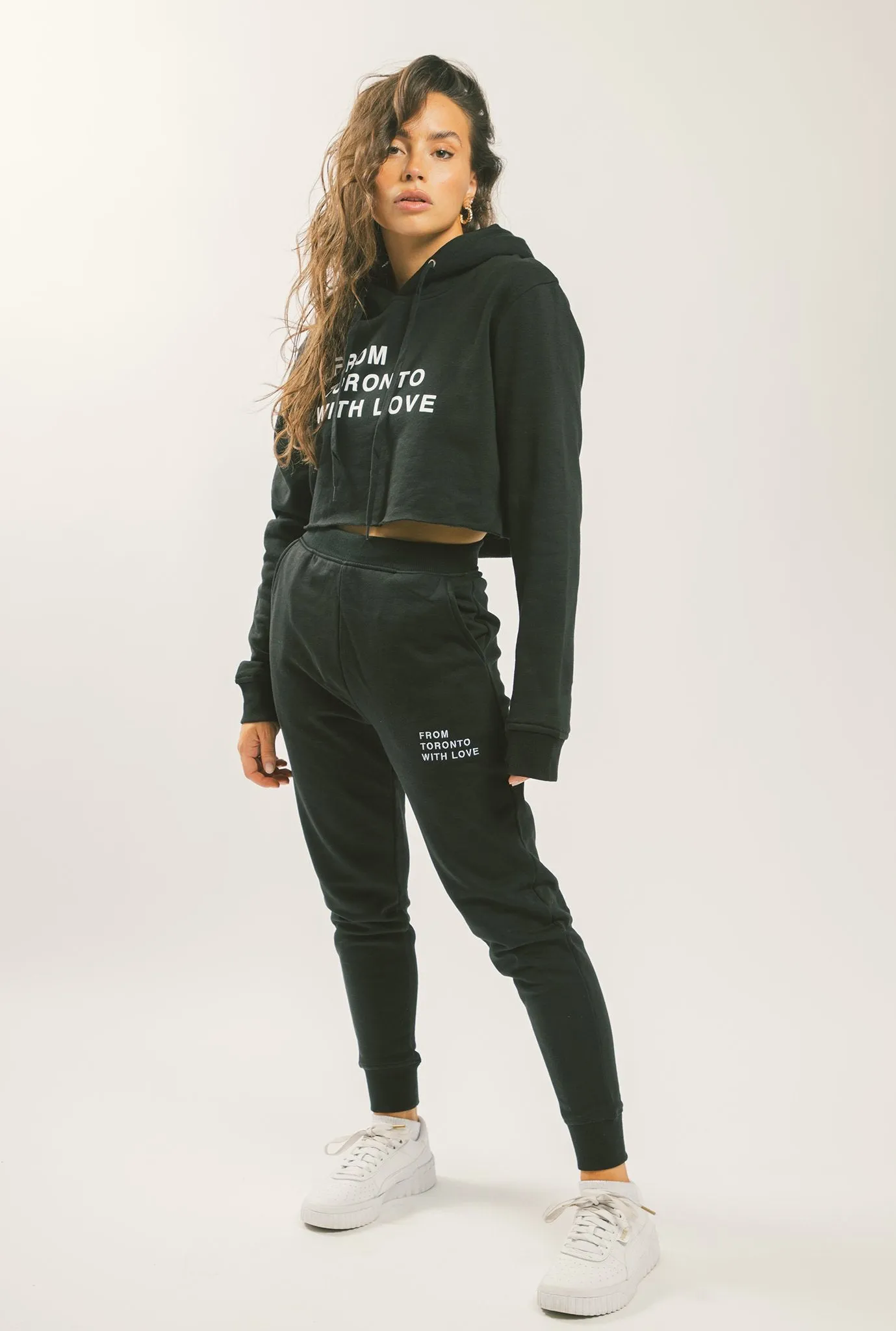 From Toronto With Love Cropped Hoodie - Black sold by Peace-Collective product image thumbnail 4