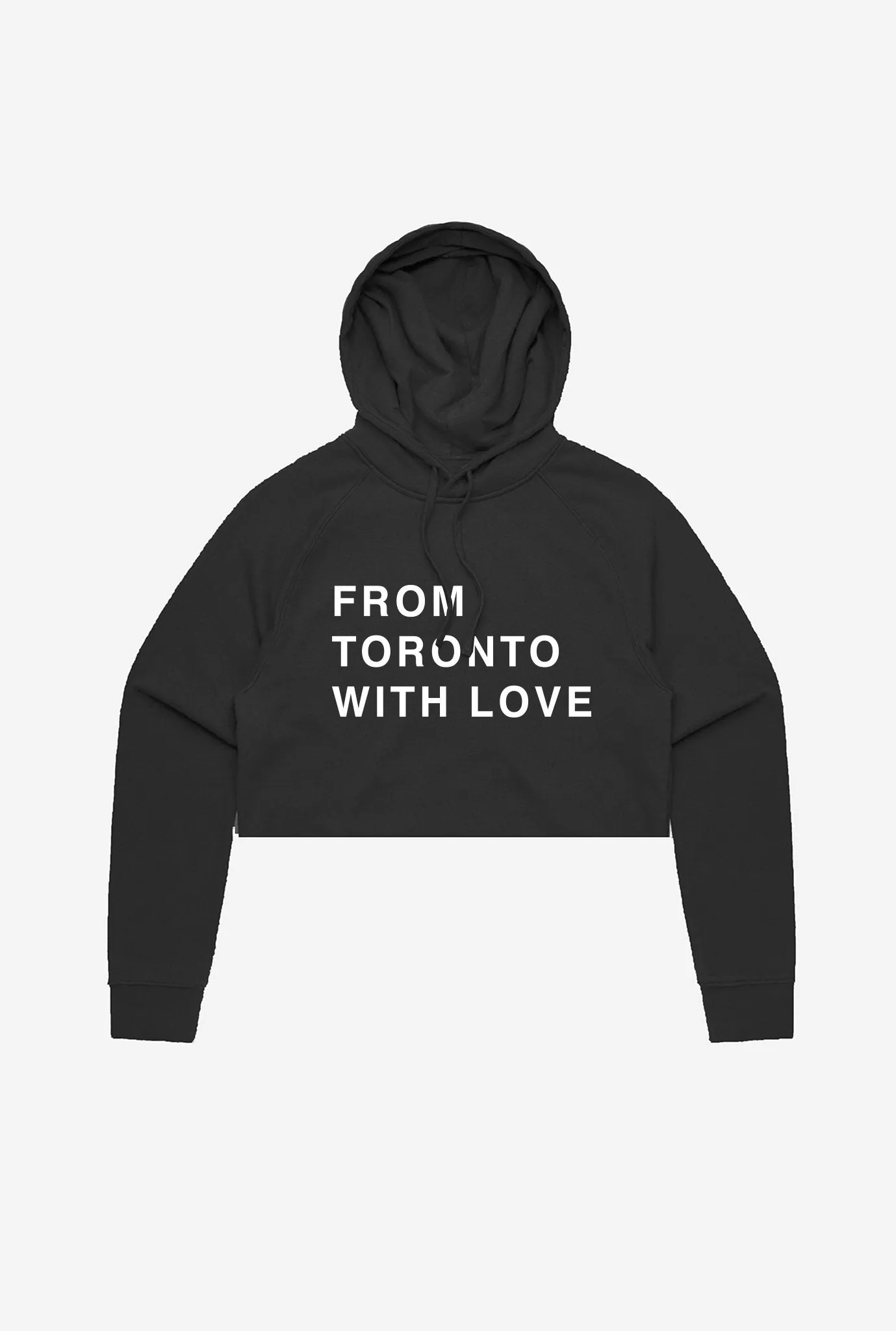 From Toronto With Love Cropped Hoodie - Black sold by Peace-Collective