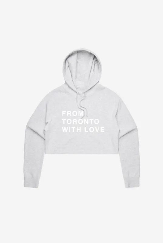 From Toronto With Love Cropped Hoodie - Grey sold by Peace-Collective