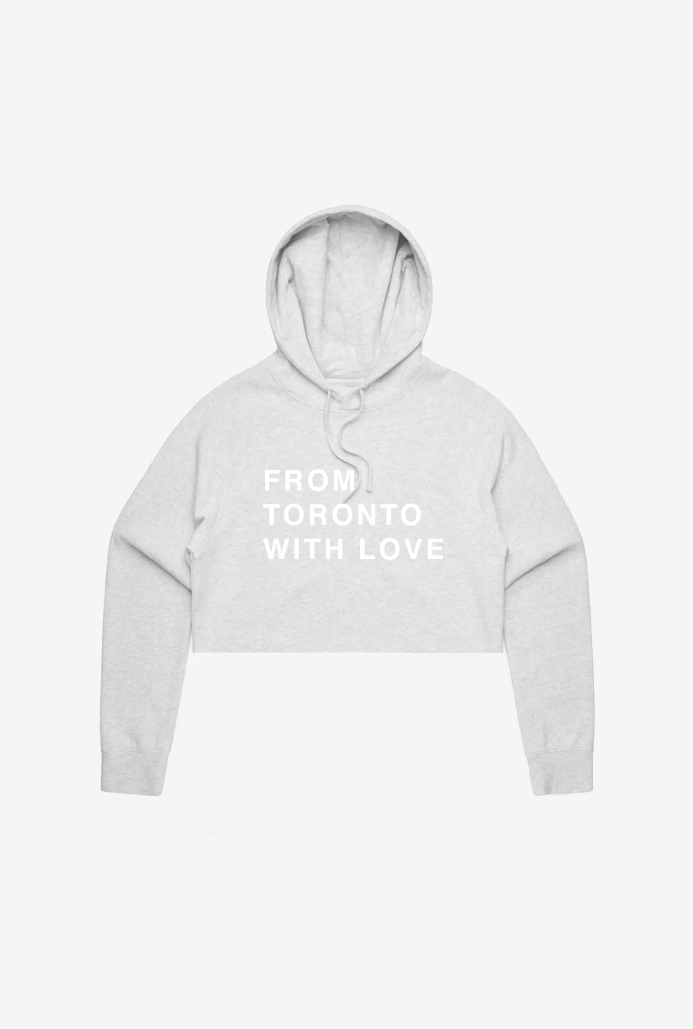 From Toronto With Love Cropped Hoodie - Grey sold by Peace-Collective