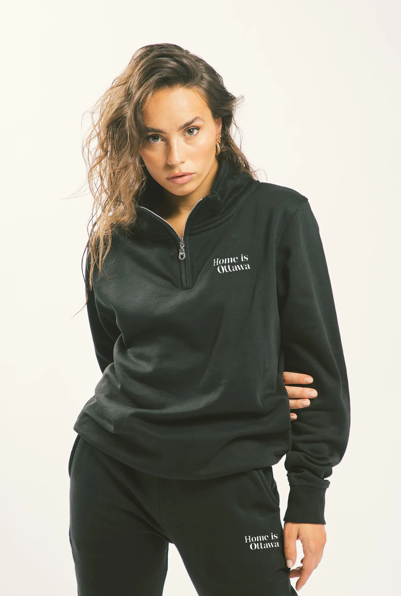 Home is Ottawa Quarter Zip Black sold by Peace-Collective product image thumbnail 4