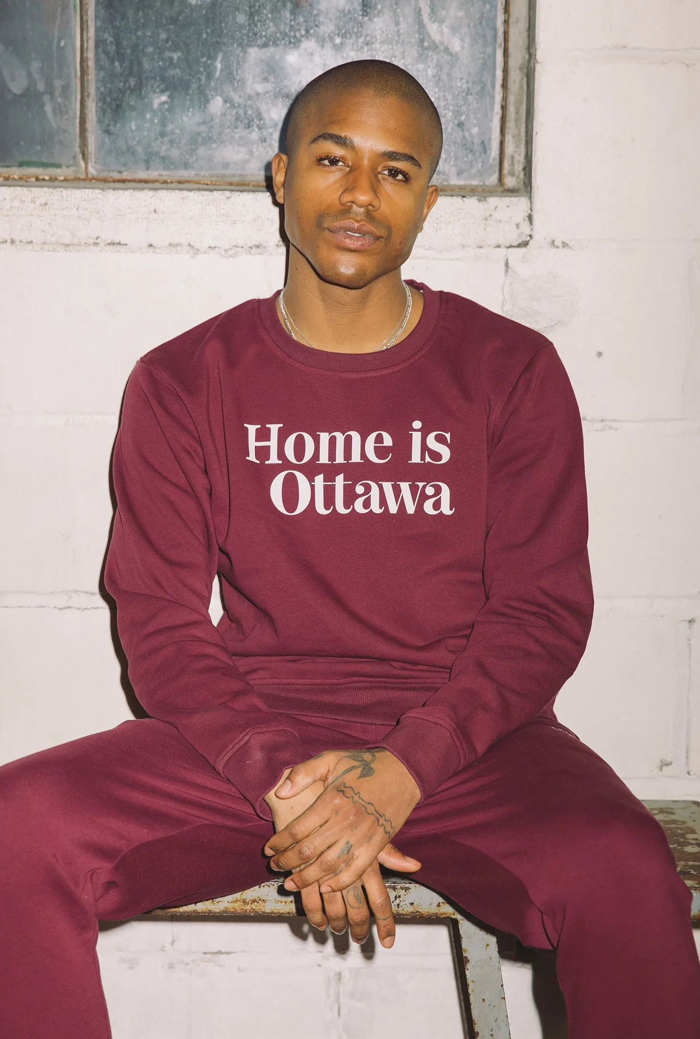 Home is Ottawa Crewneck - Maroon sold by Peace-Collective product image thumbnail 2