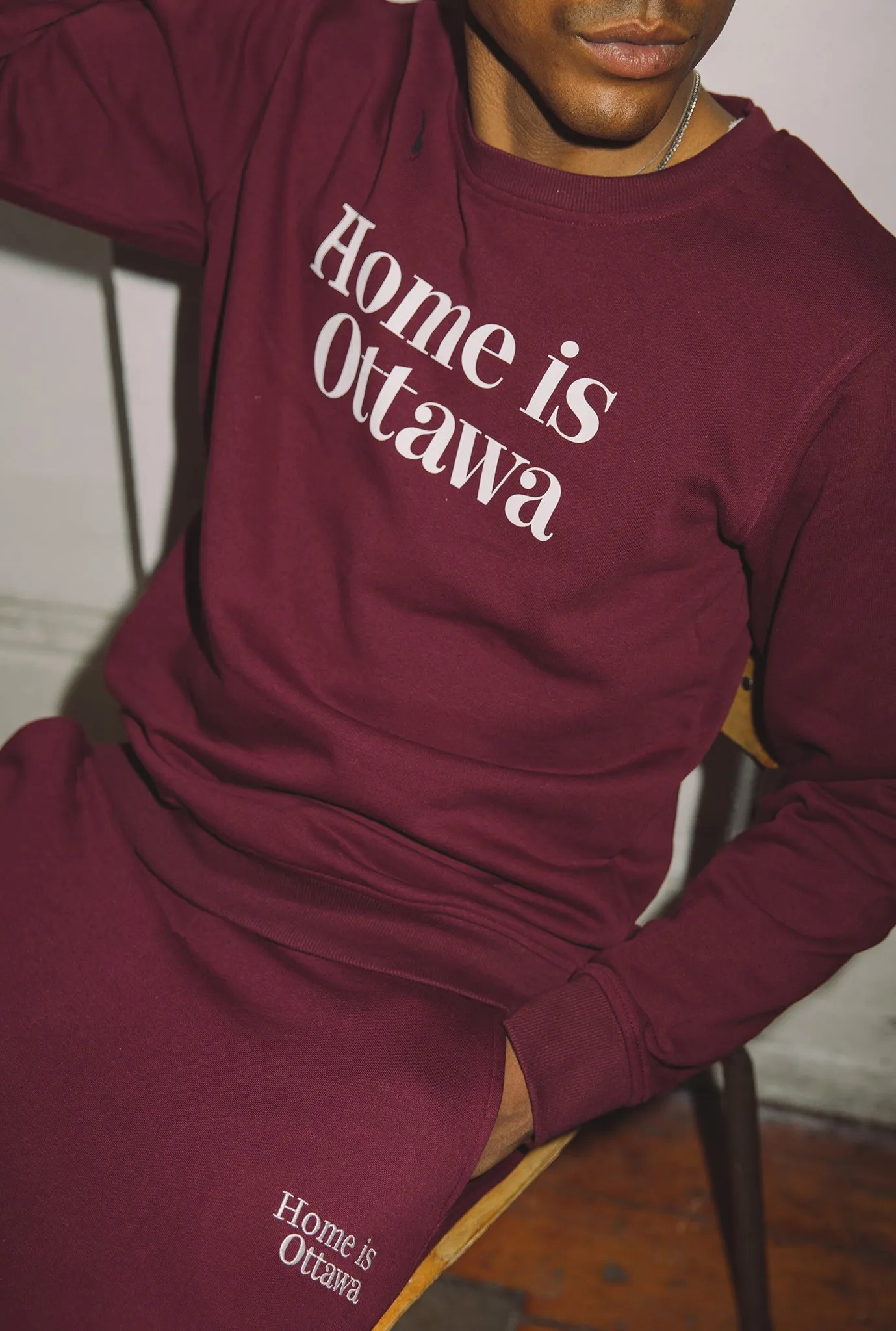 Home is Ottawa Crewneck - Maroon sold by Peace-Collective product image thumbnail 4
