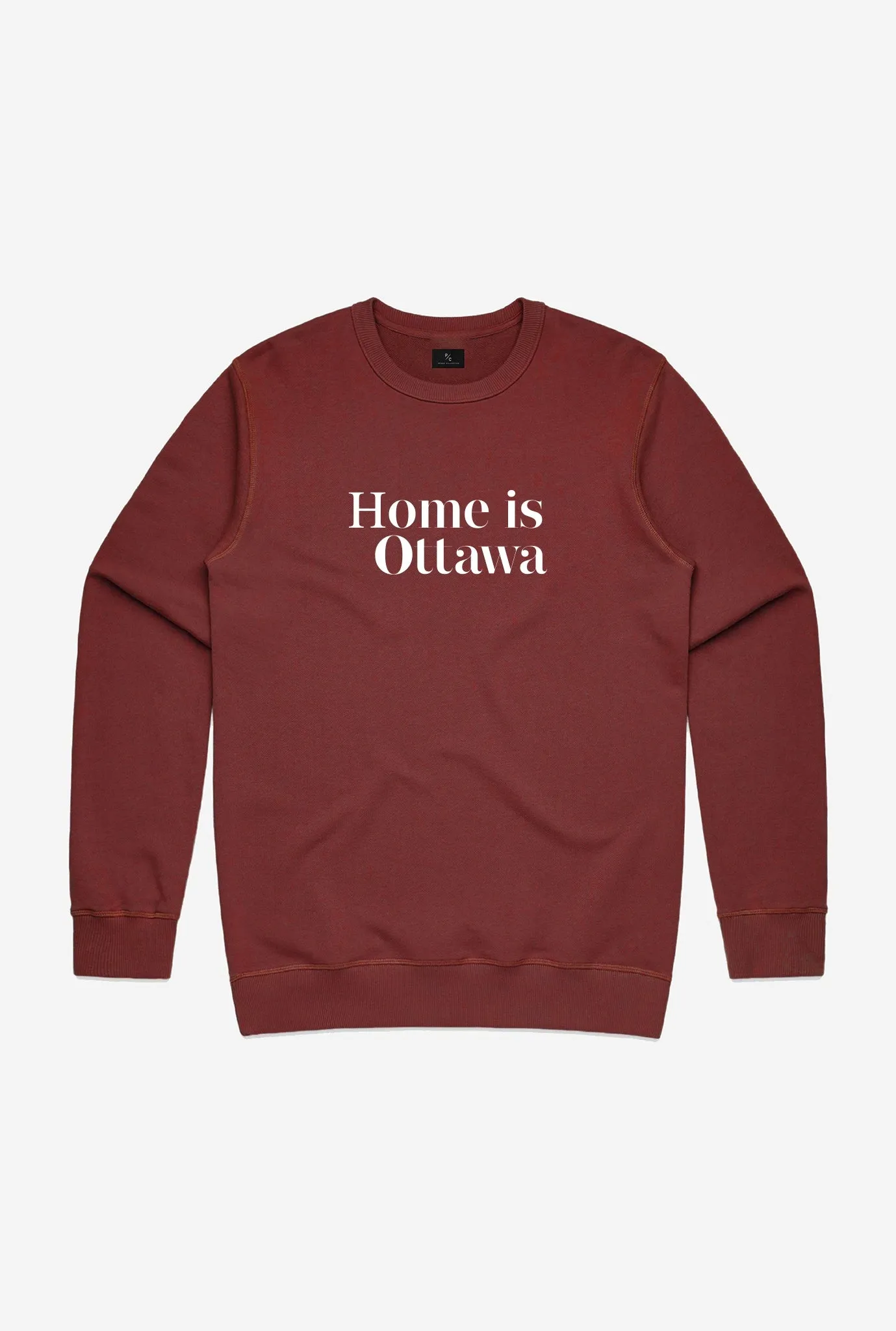 Home is Ottawa Crewneck - Maroon sold by Peace-Collective