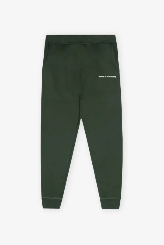 Home is Winnipeg Jogger - Forest Green sold by Peace-Collective