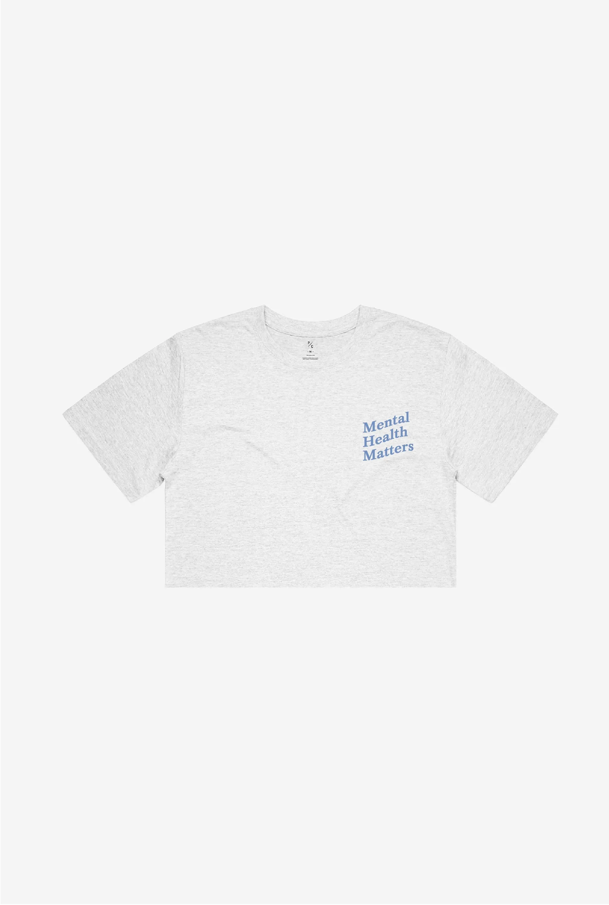 Mental Health Matters Cropped T-Shirt - Ash sold by Peace-Collective