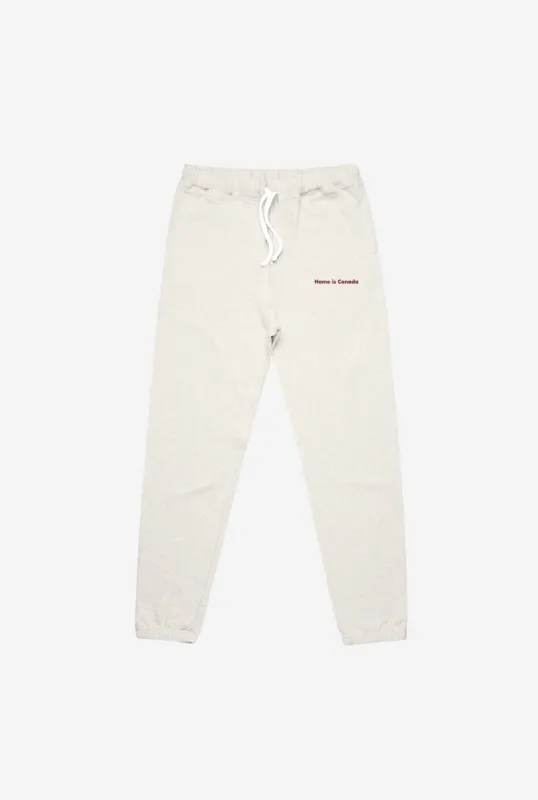 Home is Canada Minimal Premium Women's Jogger - Natural sold by Peace-Collective