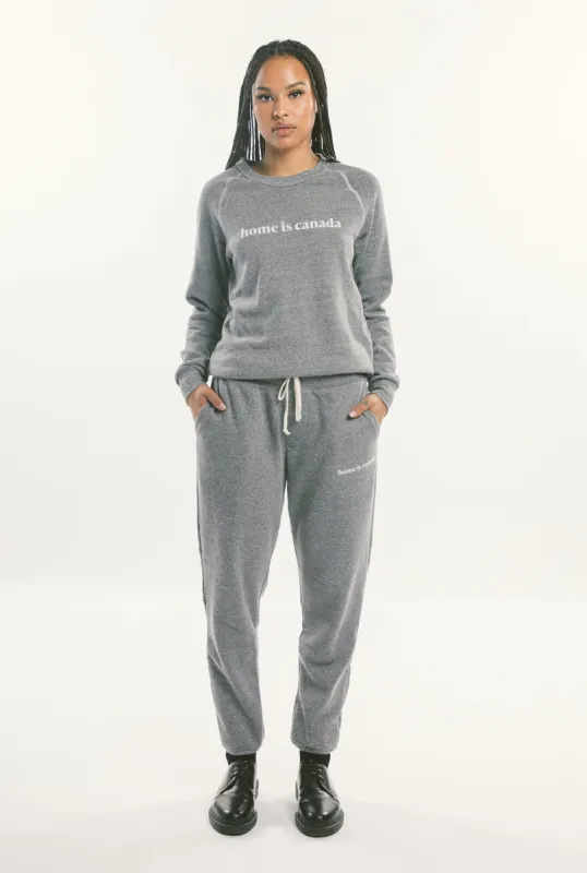 Home is Canada Eco-Fleece Jogger - Grey sold by Peace-Collective