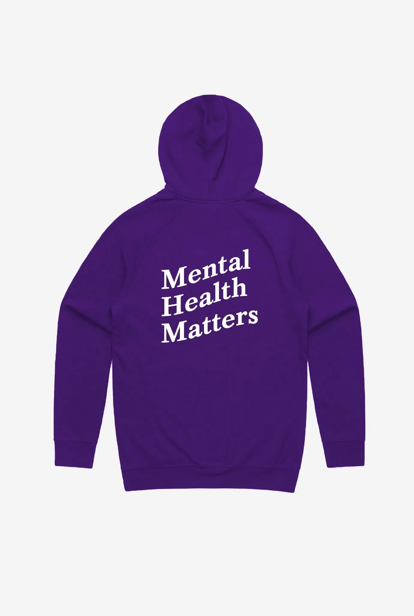 Mental Health Matters Hoodie - Purple sold by Peace-Collective product image thumbnail 3