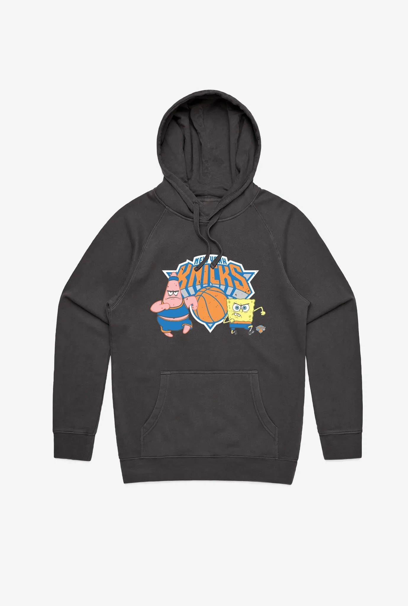 New York Knicks Patrick & Spongebob Hoodie - Faded Black sold by Peace-Collective