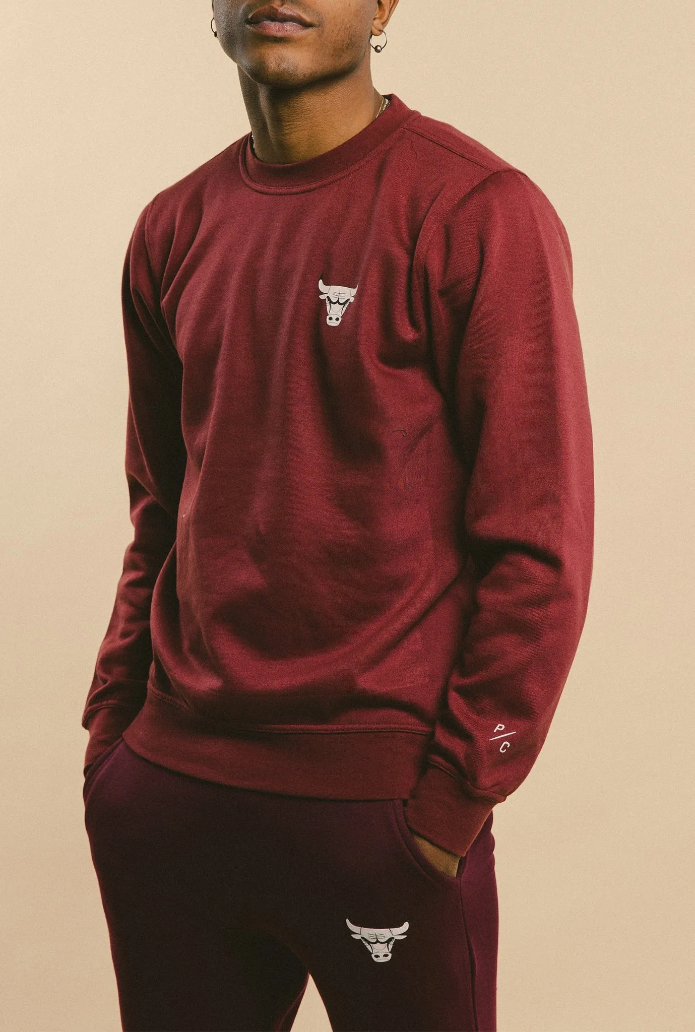 Chicago Bulls Logo Crewneck - Maroon sold by Peace-Collective product image thumbnail 4