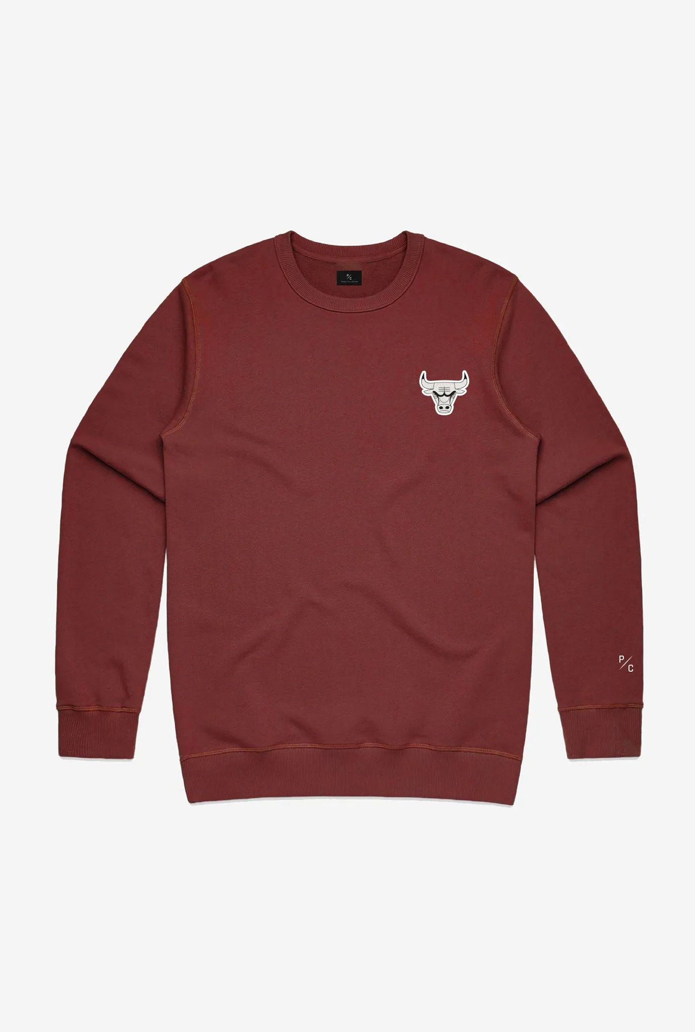 Chicago Bulls Logo Crewneck - Maroon sold by Peace-Collective