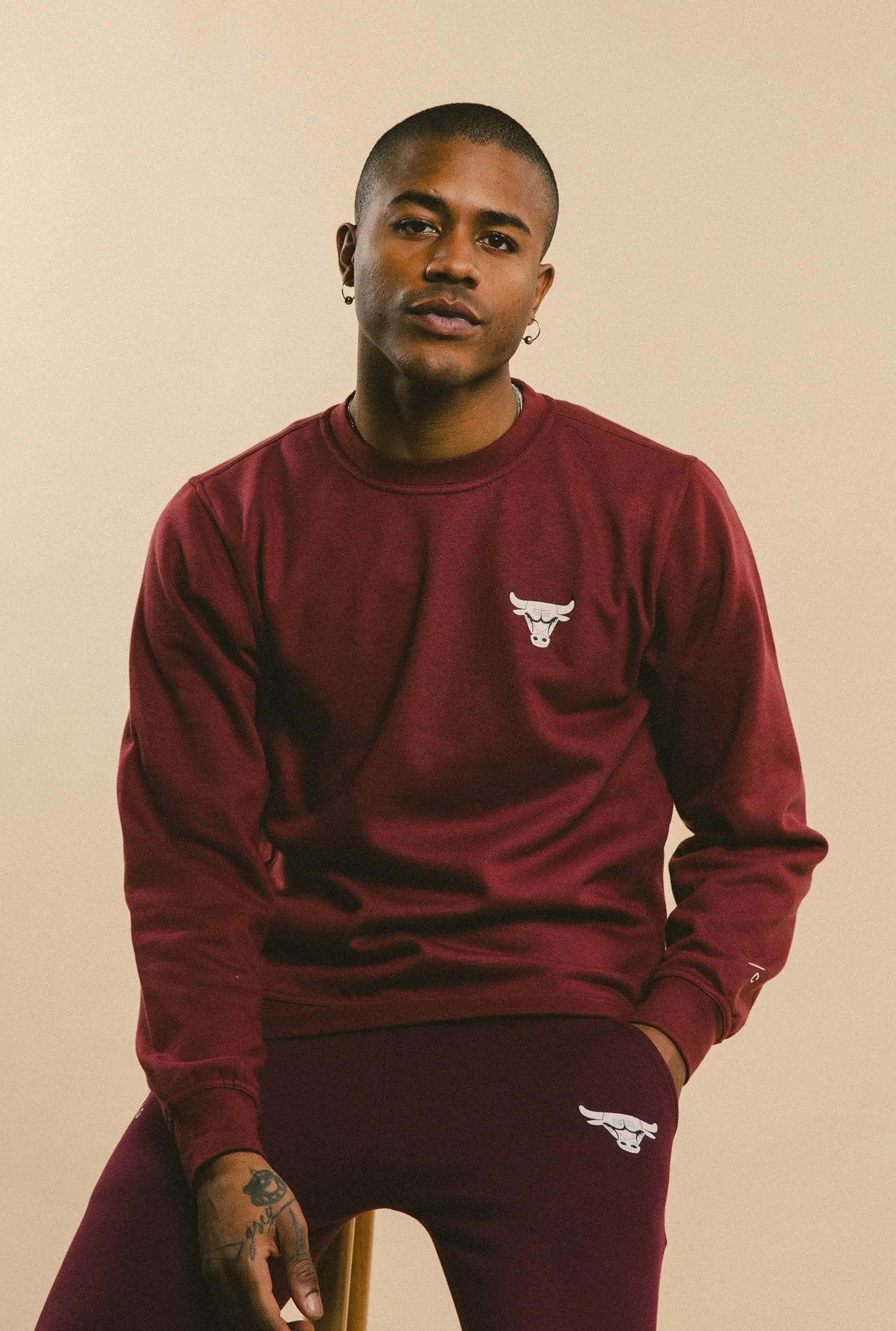 Chicago Bulls Logo Crewneck - Maroon sold by Peace-Collective product image thumbnail 3