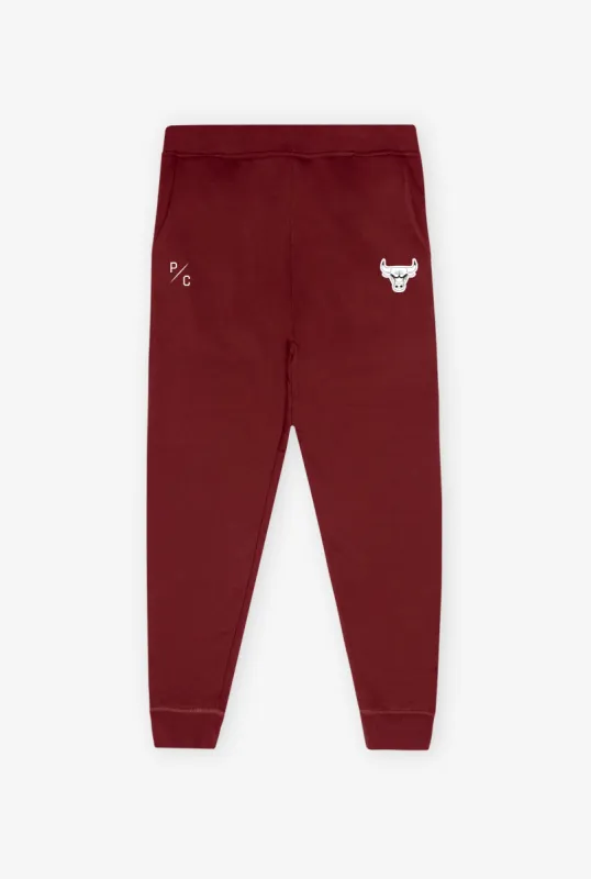 Chicago Bulls Patch Logo Jogger - Maroon sold by Peace-Collective