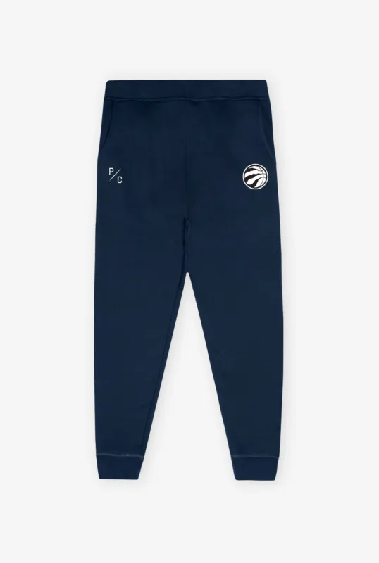 Toronto Raptors Patch Logo Slim Fit Jogger - Navy sold by Peace-Collective