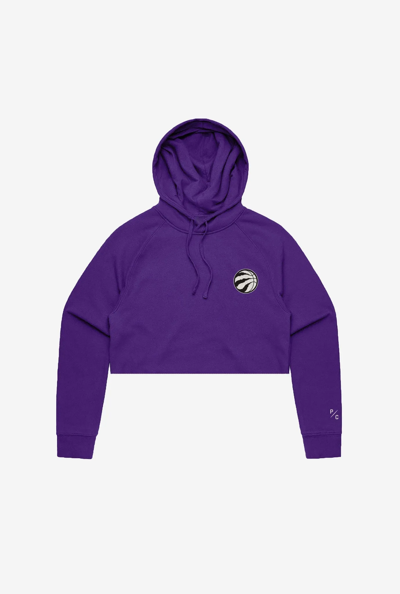 Toronto Raptors Logo Cropped Hoodie - Purple sold by Peace-Collective