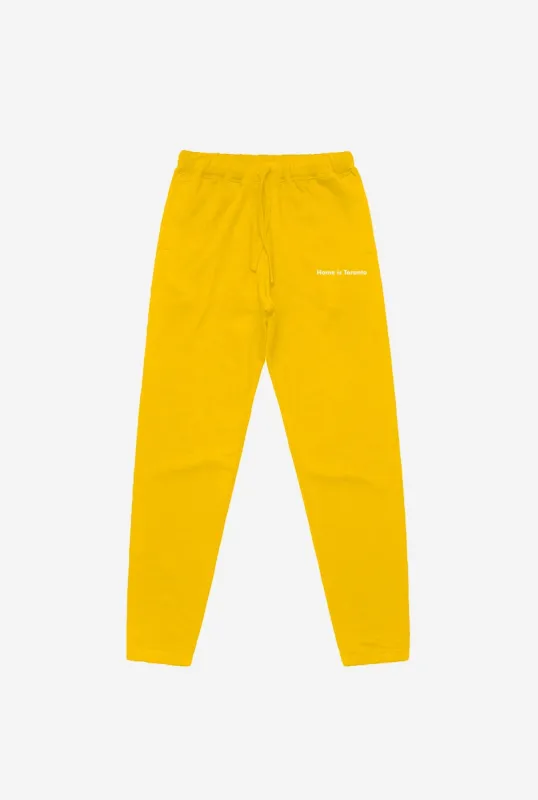 Home is Toronto Minimal Jogger - Yellow sold by Peace-Collective