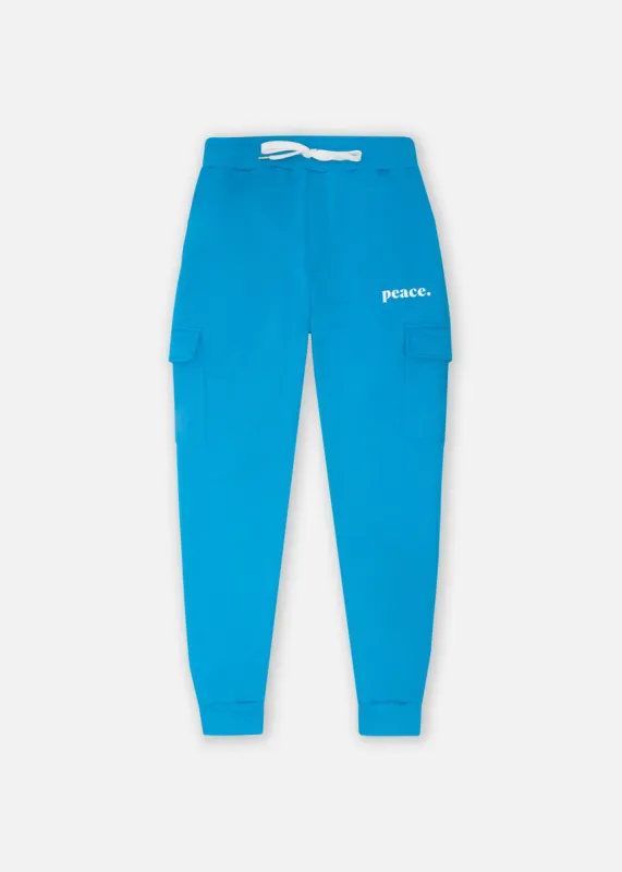 Peace Oversized Cargo Jogger - Sky Blue sold by Peace-Collective