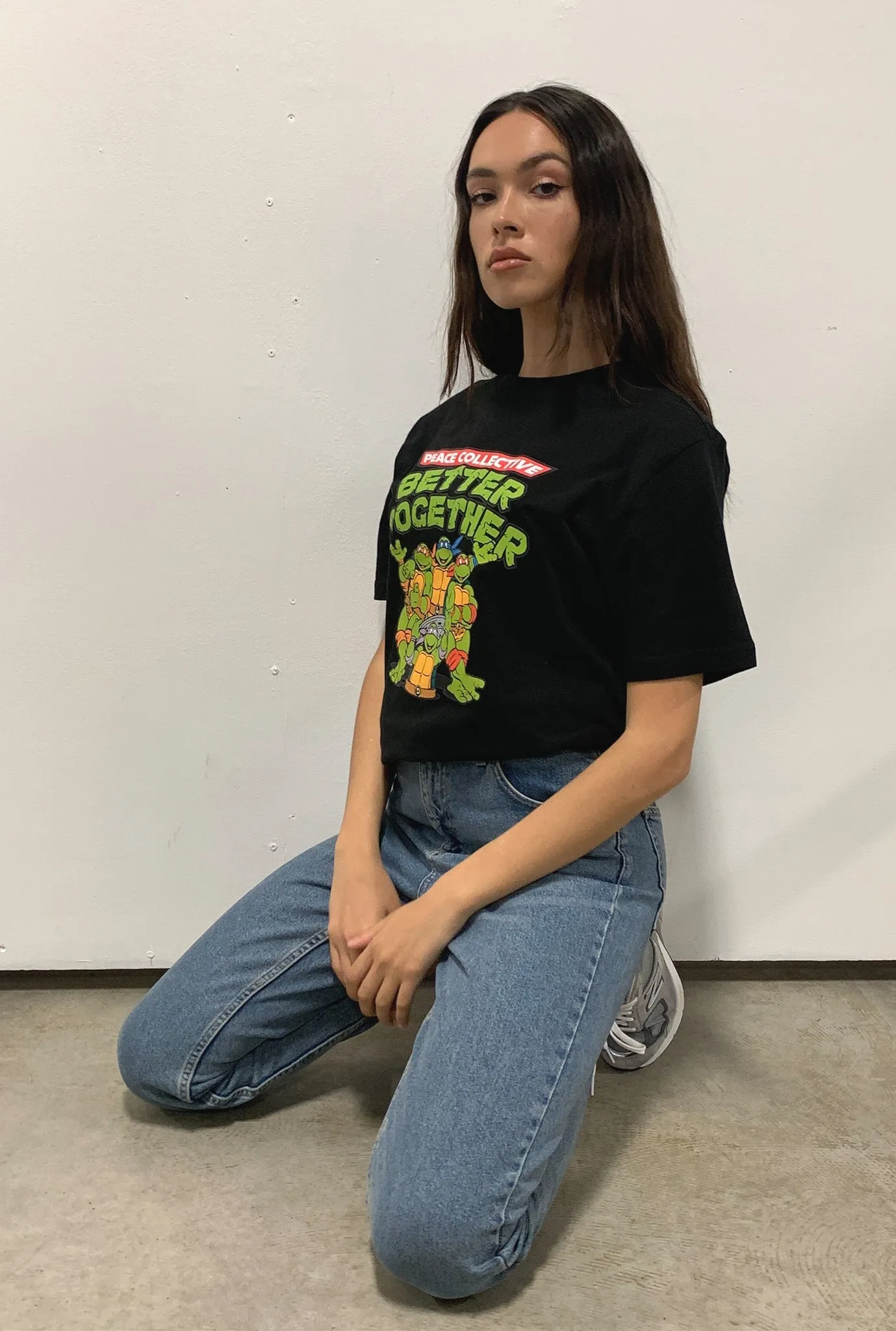 P/C x TMNT Better Together T-Shirt - Black sold by Peace-Collective product image thumbnail 3