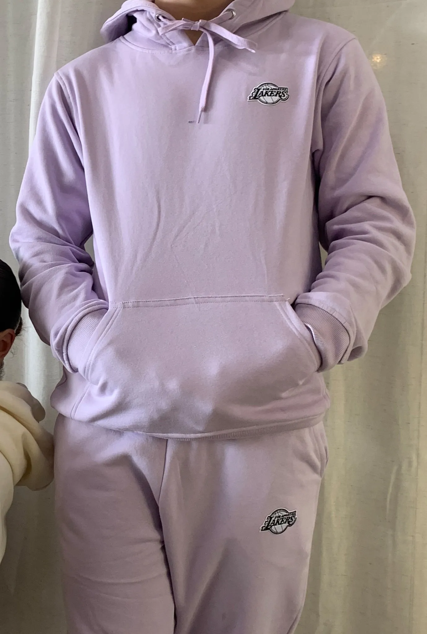 Los Angeles Lakers Logo Jogger - Lavender sold by Peace-Collective product image thumbnail 3