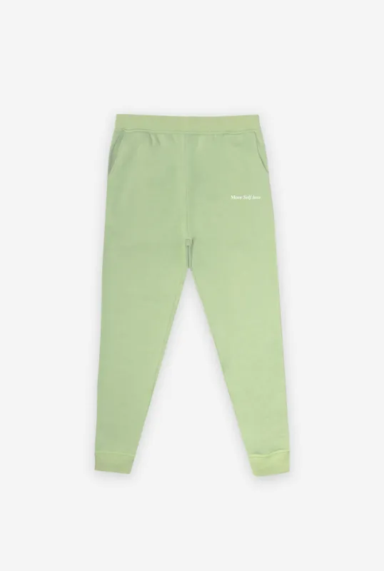 More Self Love Jogger - Pastel Sage sold by Peace-Collective