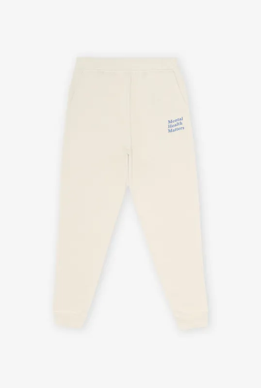 Mental Health Matters Jogger - Ivory sold by Peace-Collective