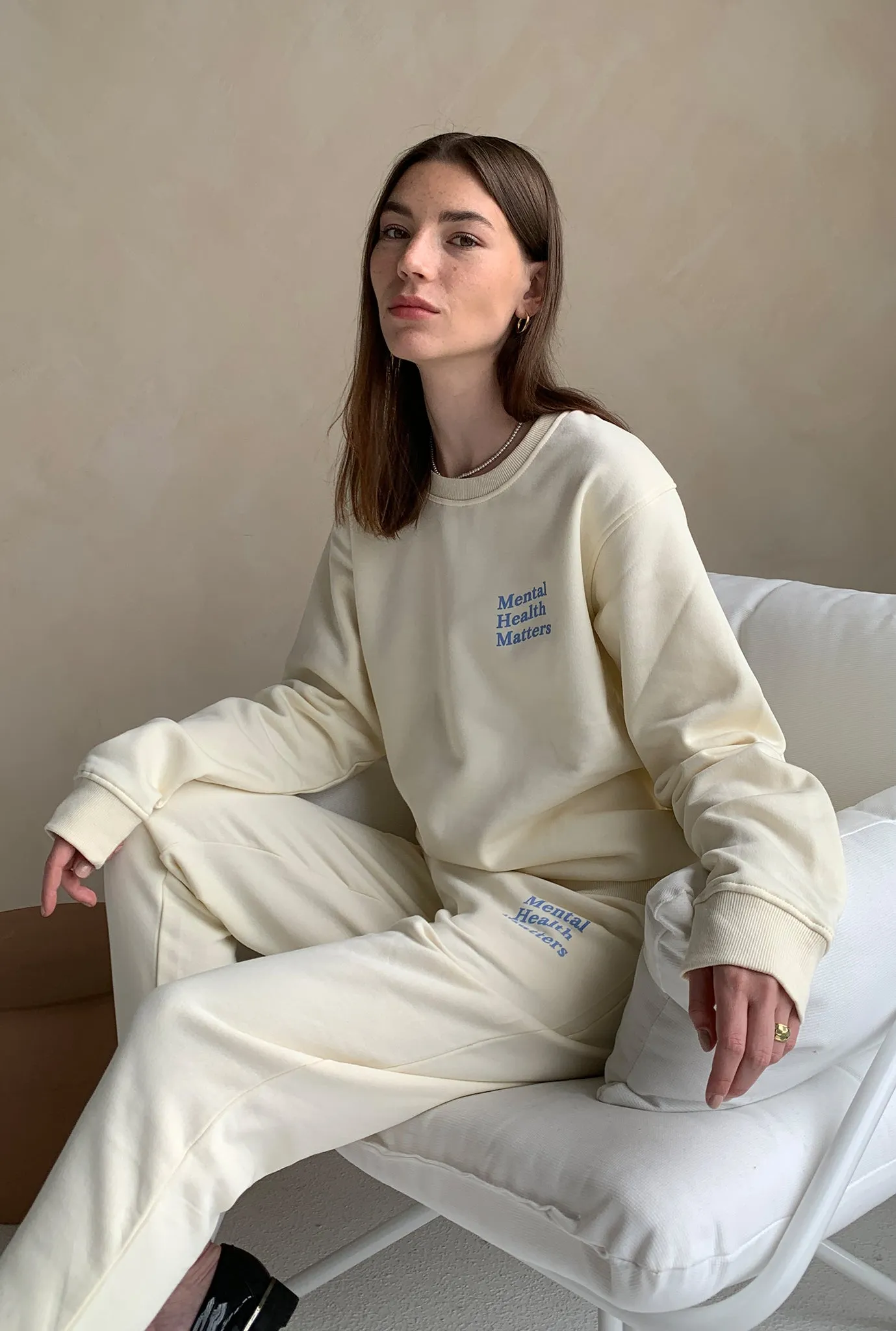 Mental Health Matters Jogger - Ivory sold by Peace-Collective product image thumbnail 3