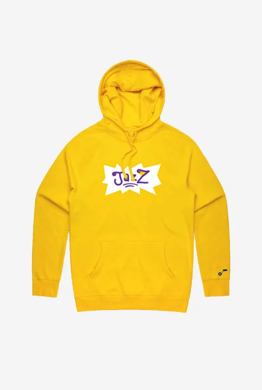 NBA x Rugrats Utah Jazz Hoodie - Yellow sold by Peace-Collective