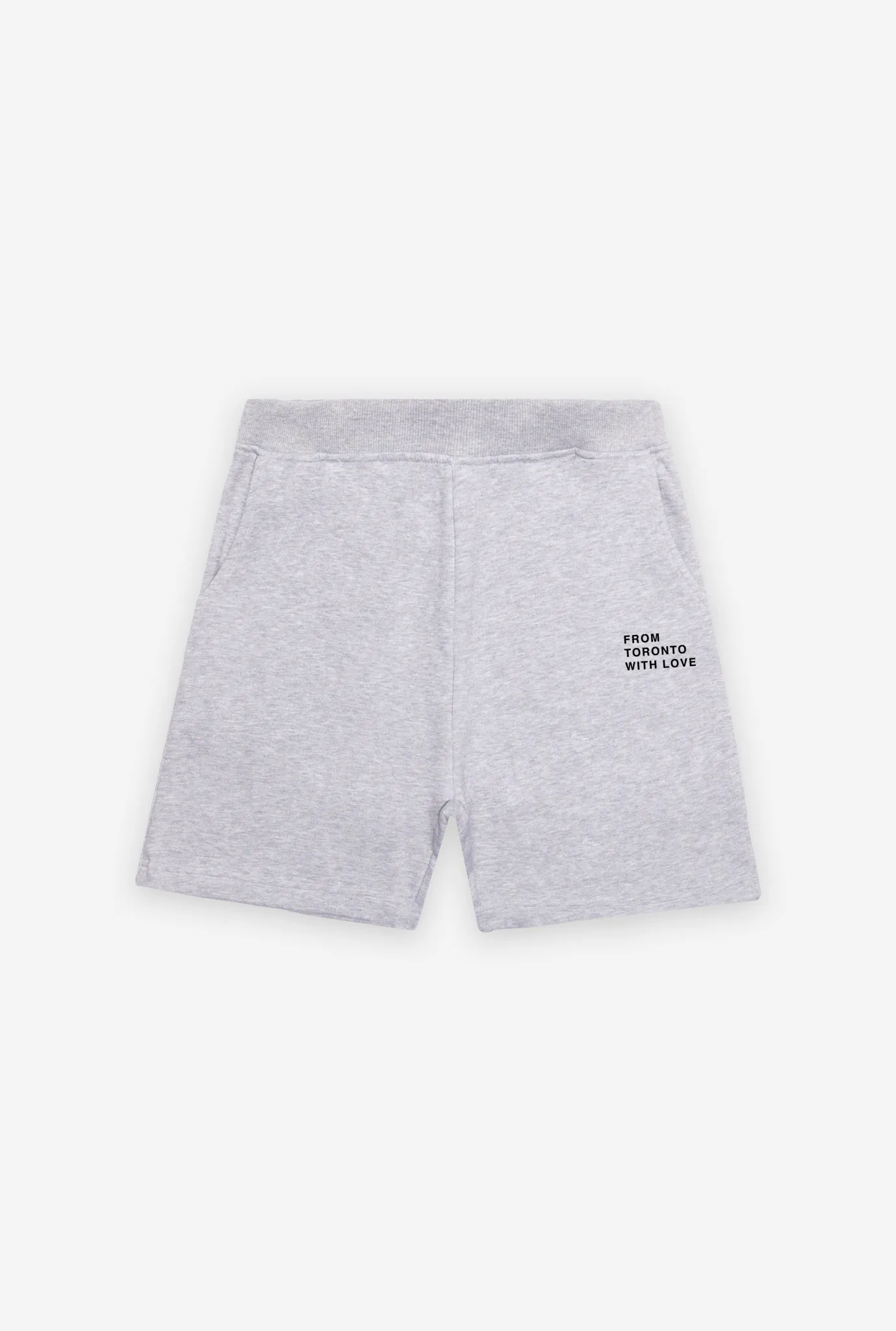 From Toronto with Love Fleece Shorts - Grey sold by Peace-Collective