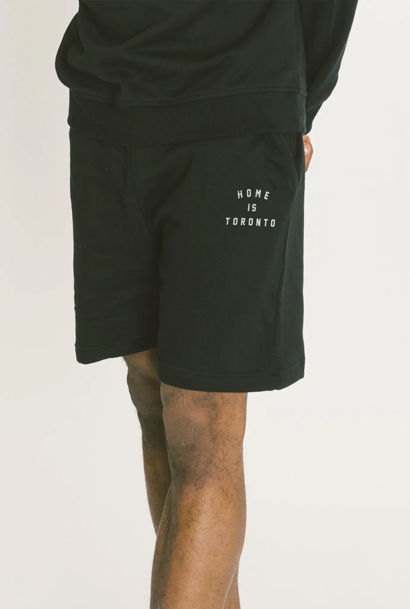 Home is Toronto Crescent Fleece Shorts - Black sold by Peace-Collective product image thumbnail 3