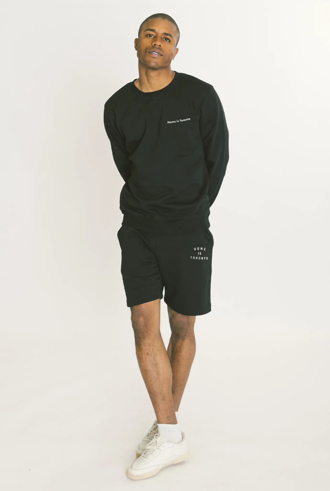 Home is Toronto Crescent Fleece Shorts - Black sold by Peace-Collective product image thumbnail 2