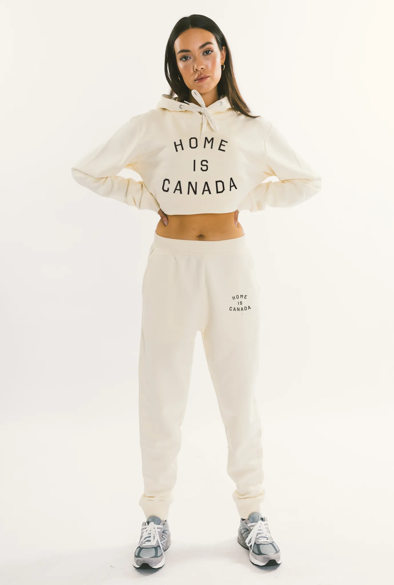 Home is Canada Crescent Jogger - Ivory sold by Peace-Collective