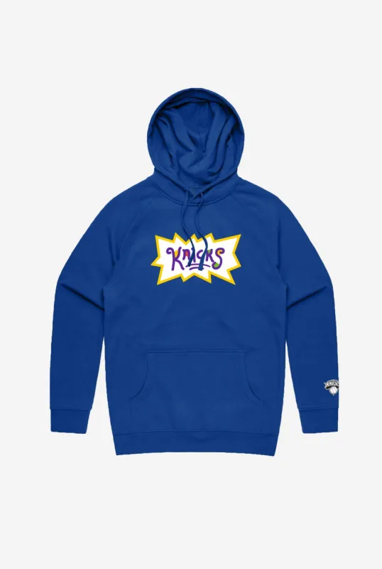 NBA x Rugrats New York Knicks Hoodie - Royal sold by Peace-Collective