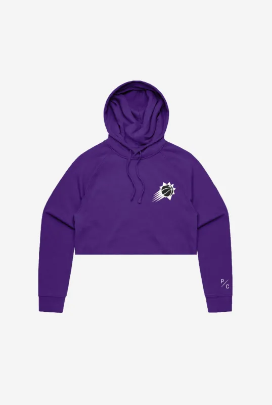 Phoenix Suns Logo Cropped Hoodie - Purple sold by Peace-Collective