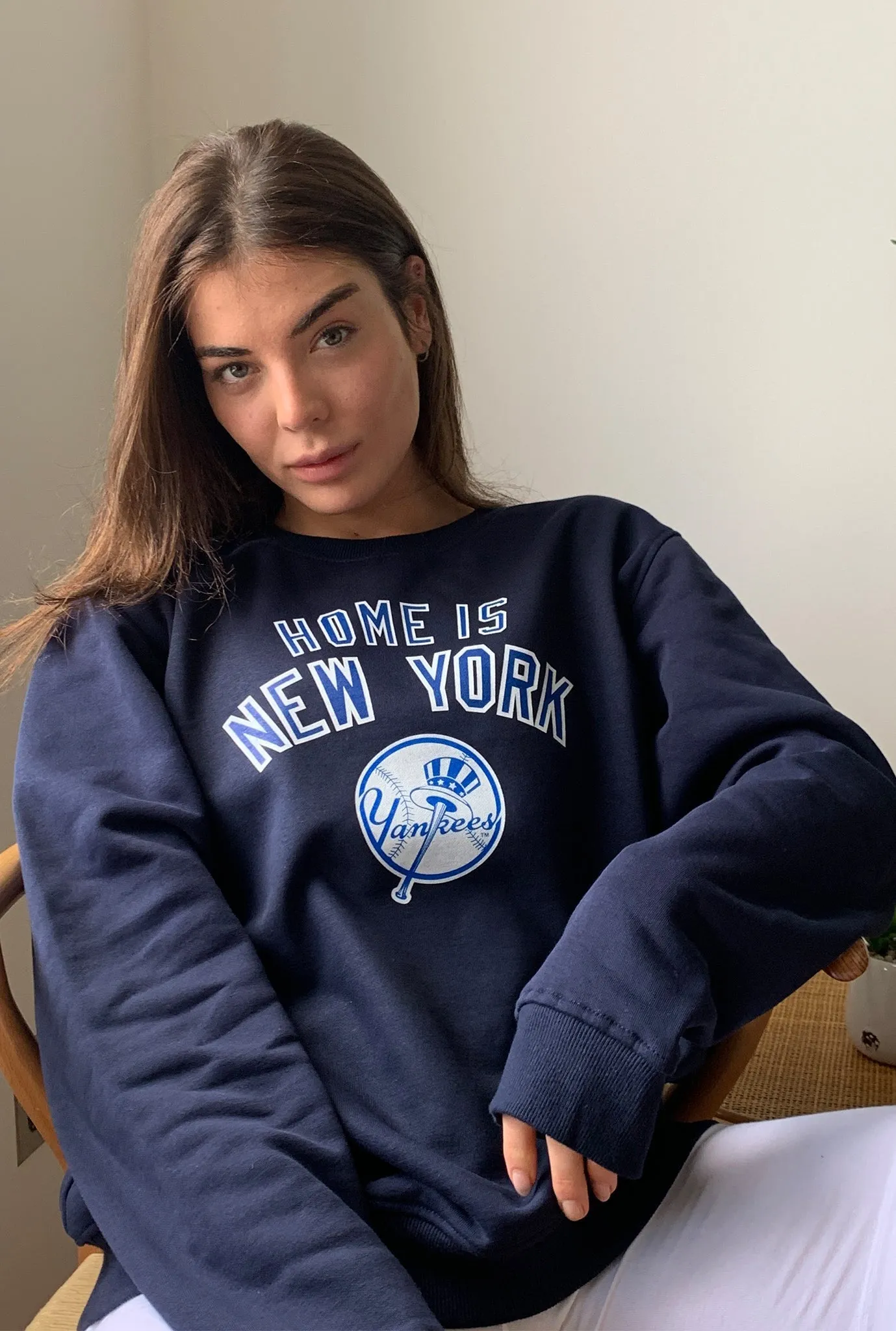 Home is New York Yankees Crewneck - Navy sold by Peace-Collective product image thumbnail 3