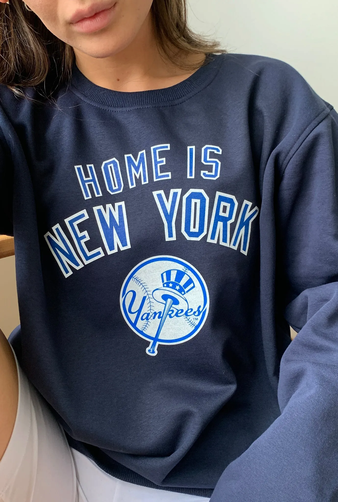 Home is New York Yankees Crewneck - Navy sold by Peace-Collective product image thumbnail 4