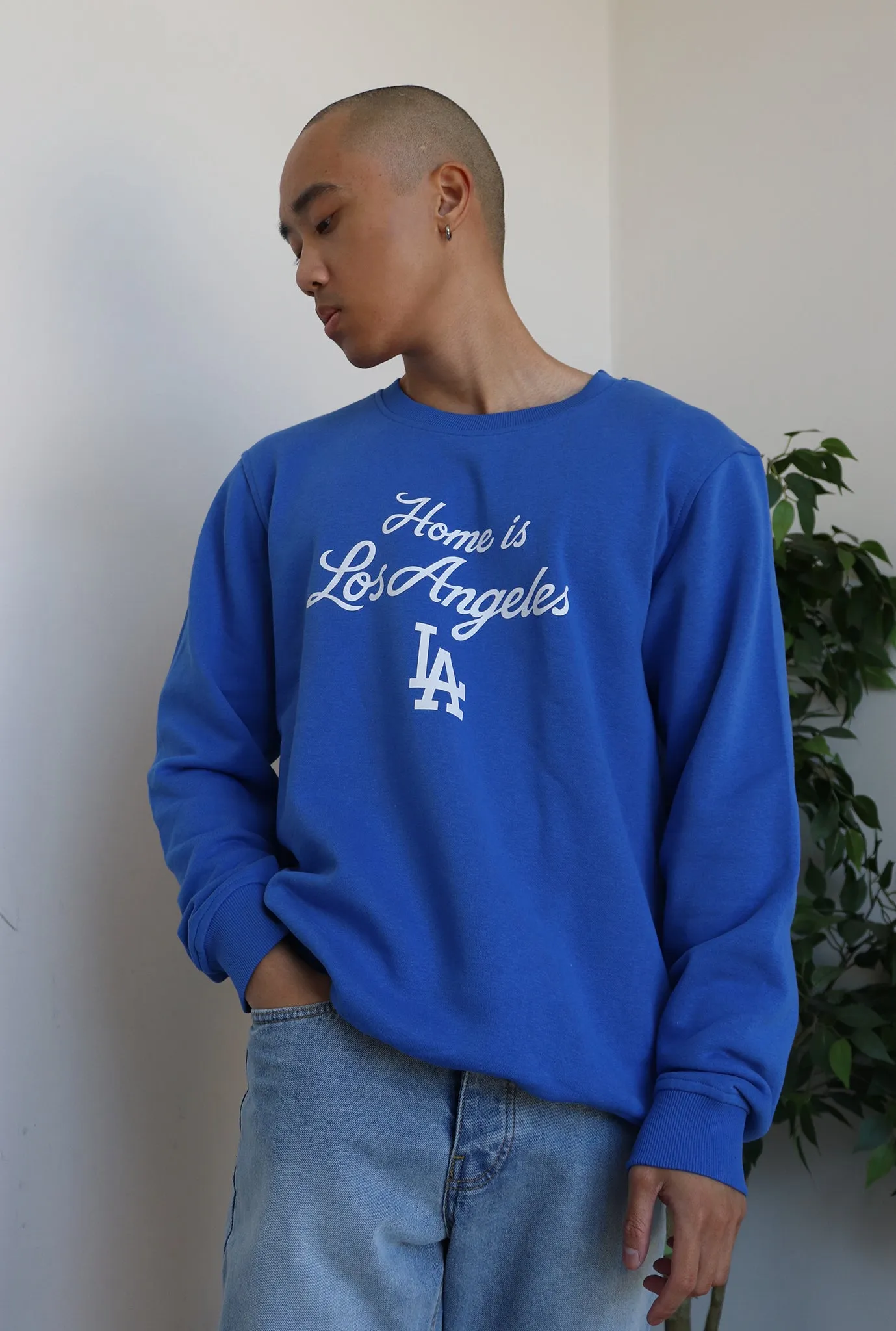 Home is LA Dodgers Crewneck - Royal sold by Peace-Collective product image thumbnail 2