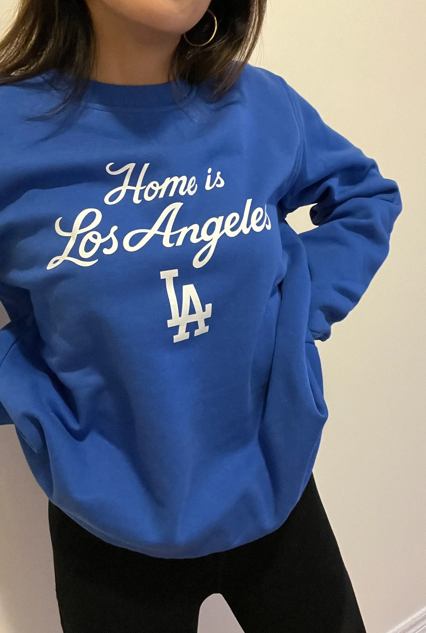 Home is LA Dodgers Crewneck - Royal sold by Peace-Collective product image thumbnail 3